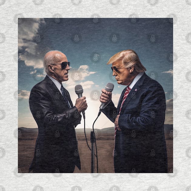 Trump vs Biden - Tshirt Design by Maverick Media